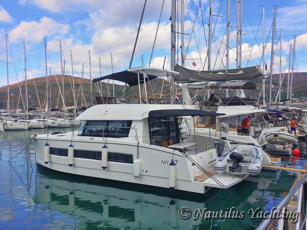 Fountaine Pajot MY 37 u Trogiru, Dalmacija, Hrvatska
